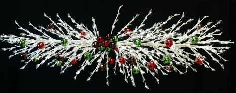 Tree Trims - Lacquered Glitter Star